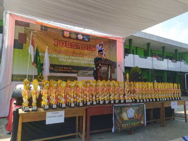 Kasi Kesrasos Hadiri Pembukaan Porsadin FKDT Tingkat Kecamatan Kejajar